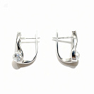 Серьги 799021-97-3 (Au 585º Белый, 2-Бр.(выращ.), Кр-57, 2/3, 0,5)