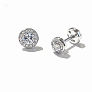 Серьги 758921-97-3 (Au 585º, 2-Бр.(выр.), Кр-57, 2/3, 0,58; 32-Бр.(выращ.), Кр-57, 2/4, 0,17)