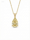 Подвеска 7140631-97y-2 (Au 585º Желт., 1-Бр.(выращ.),Желт., Г-56, 1,08)